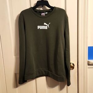 Puma sweatshirt Men's Medium Olive Green